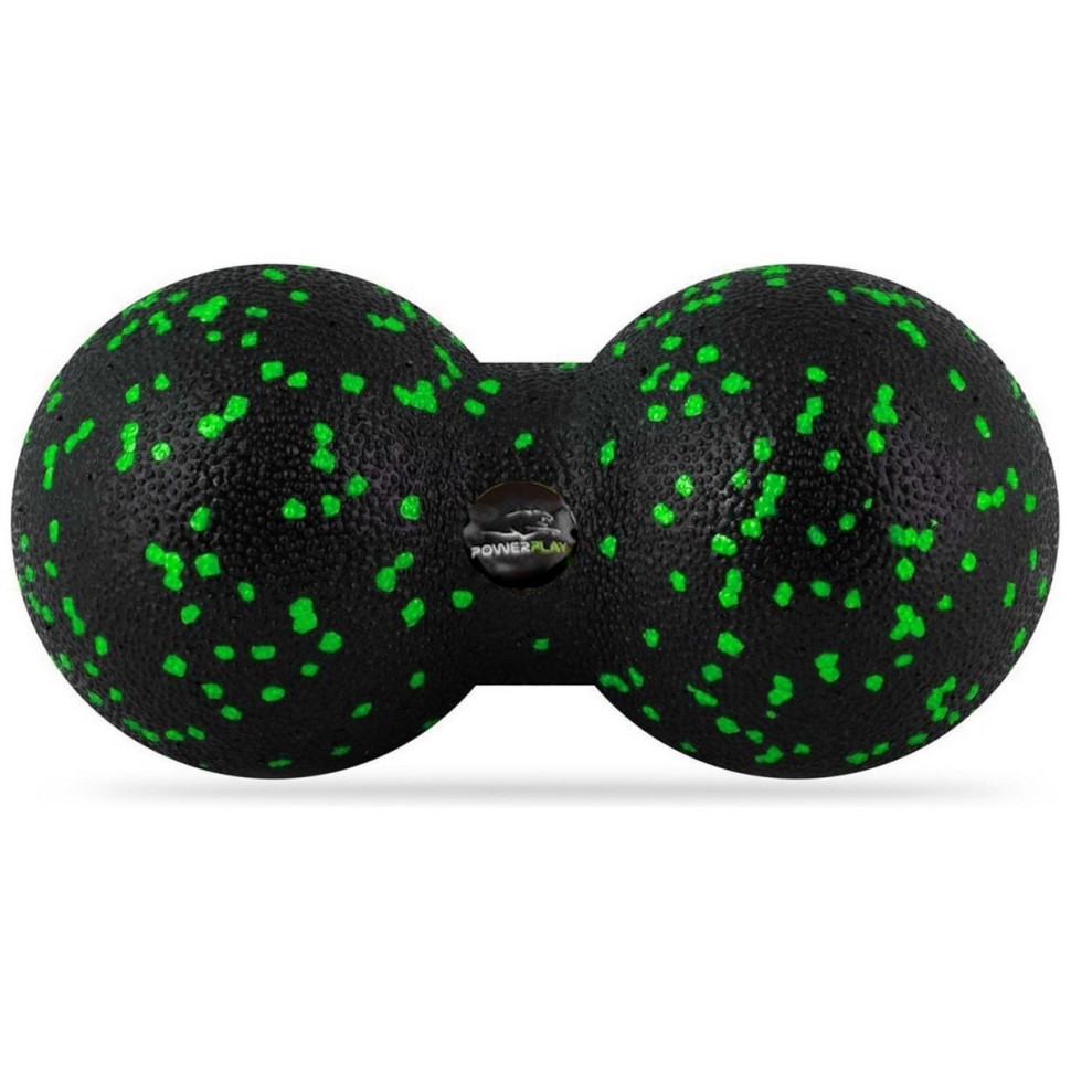 Набір м'ячів для масажу та йоги PowerPlay PP_4090_Green, комплект з 2 штук