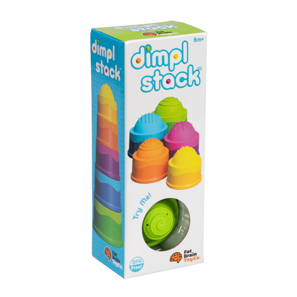 Пірамідка тактильна Чашки Fat Brain Toys F293ML dimpl stack