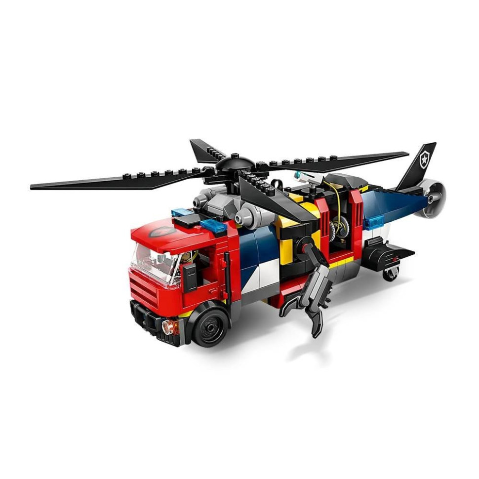 Конструктор Ремикс вертолетов, пожарных машин и подводных лодок LEGO 60462, 874 детали