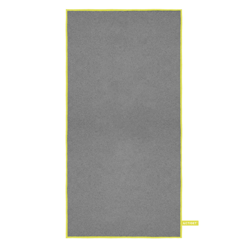 Рушник спортивний Actiget ACT0192 Grey, з мікрофібри 180x100 см