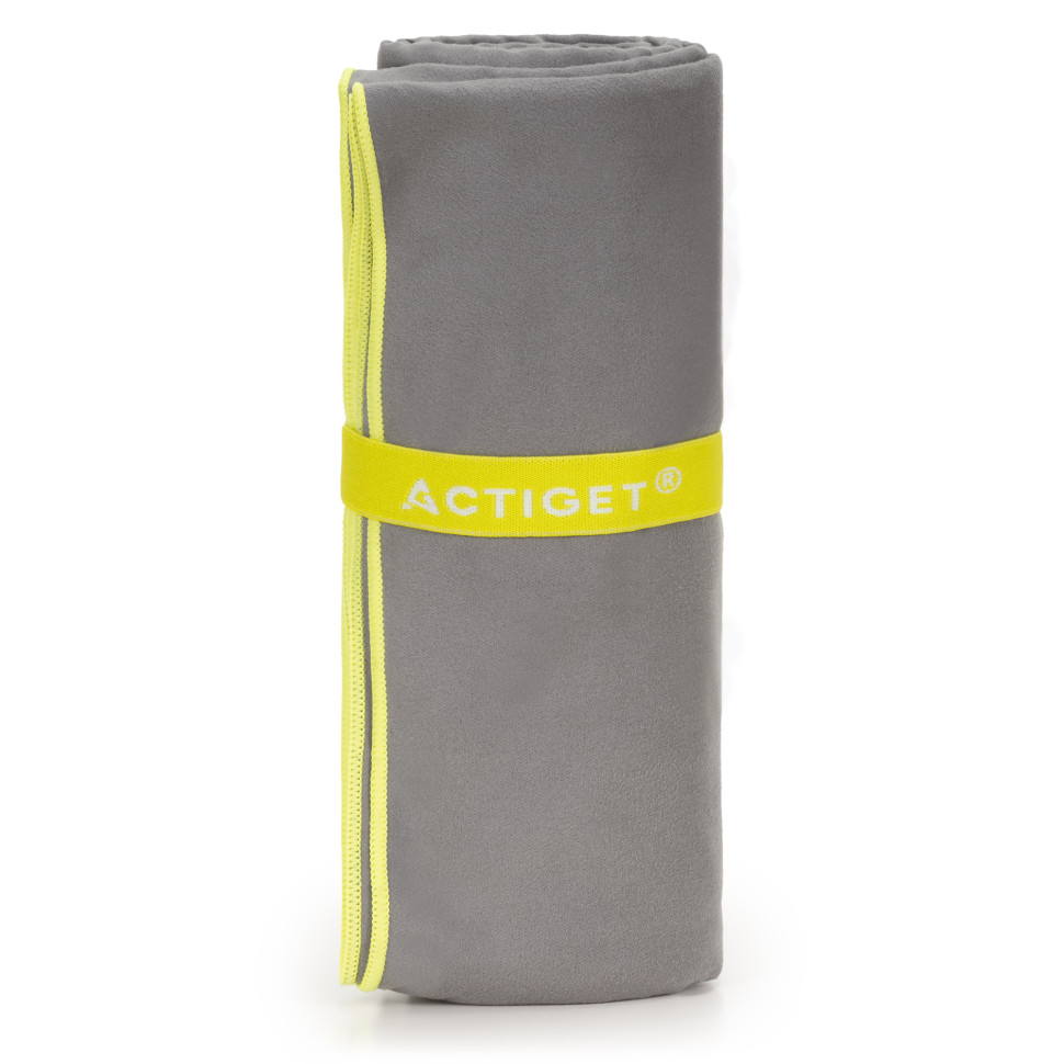 Рушник спортивний Actiget ACT0192 Grey, з мікрофібри 180x100 см