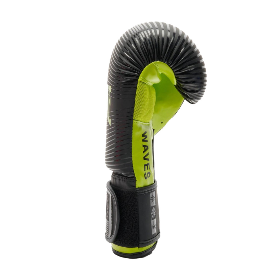 Боксерські рукавиці GN313 WAVES Leone GN313_Black_16oz 16 унцій (капа в комплекті)