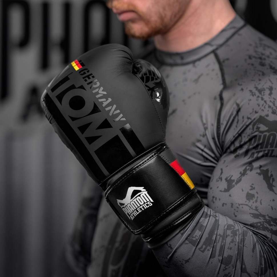 Боксерские перчатки Germany Phantom PHBG2189-14 Black 14 oz 