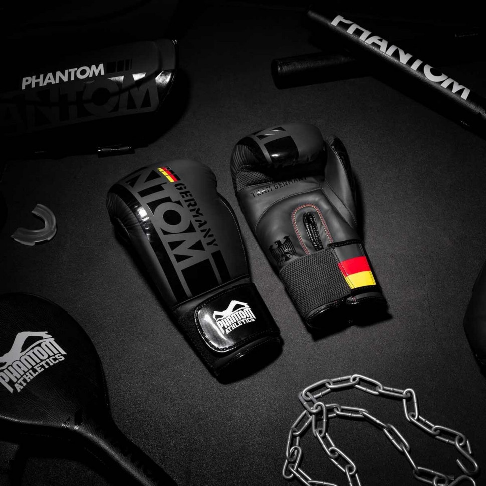 Боксерские перчатки Germany Phantom PHBG2189-14 Black 14 oz 
