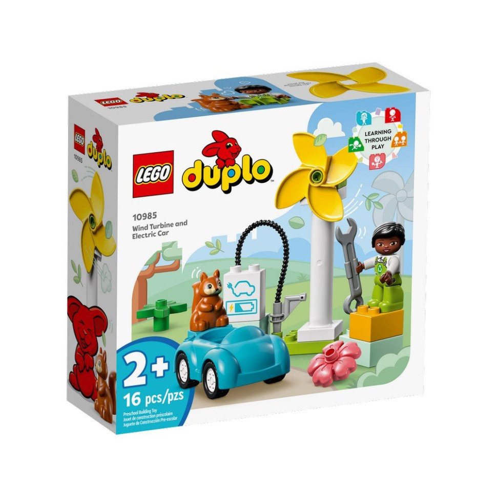 Конструктор Ветровая турбина и электромобиль LEGO 10985, 16 деталей
