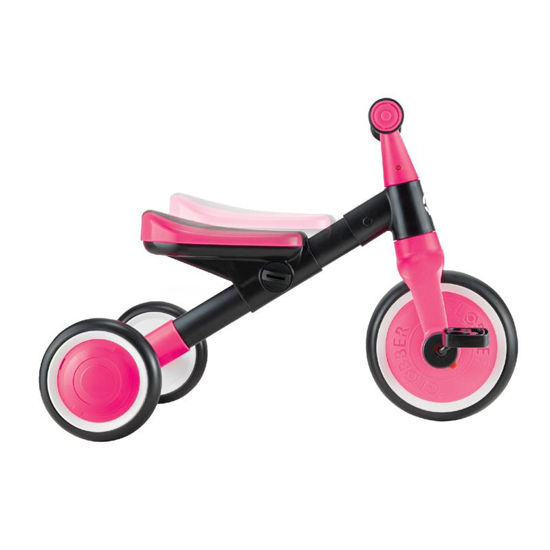 Велосипед дитячий LEARNING TRIKE 2в1 GLOBBER 735-110 фуксія, до 20кг, 3 колеса