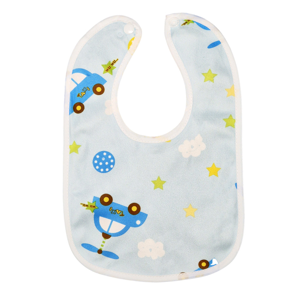 Дитячий слинявчик тканинний Mega Zayka MGZ-0600-14 на кнопці