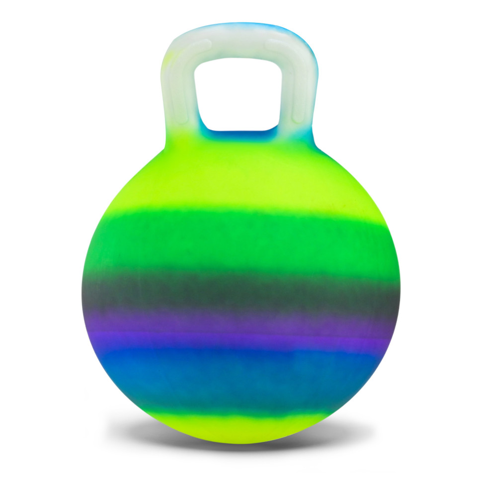 Детский резиновый мяч Bambi RB26528-2 с ручкой, 40 см, 300 грамм