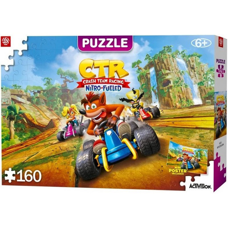 Пазл дитячий Crash Team Racing Nitro-Fueled Puzzles GoodLoot 5908305240372, 160 елементів