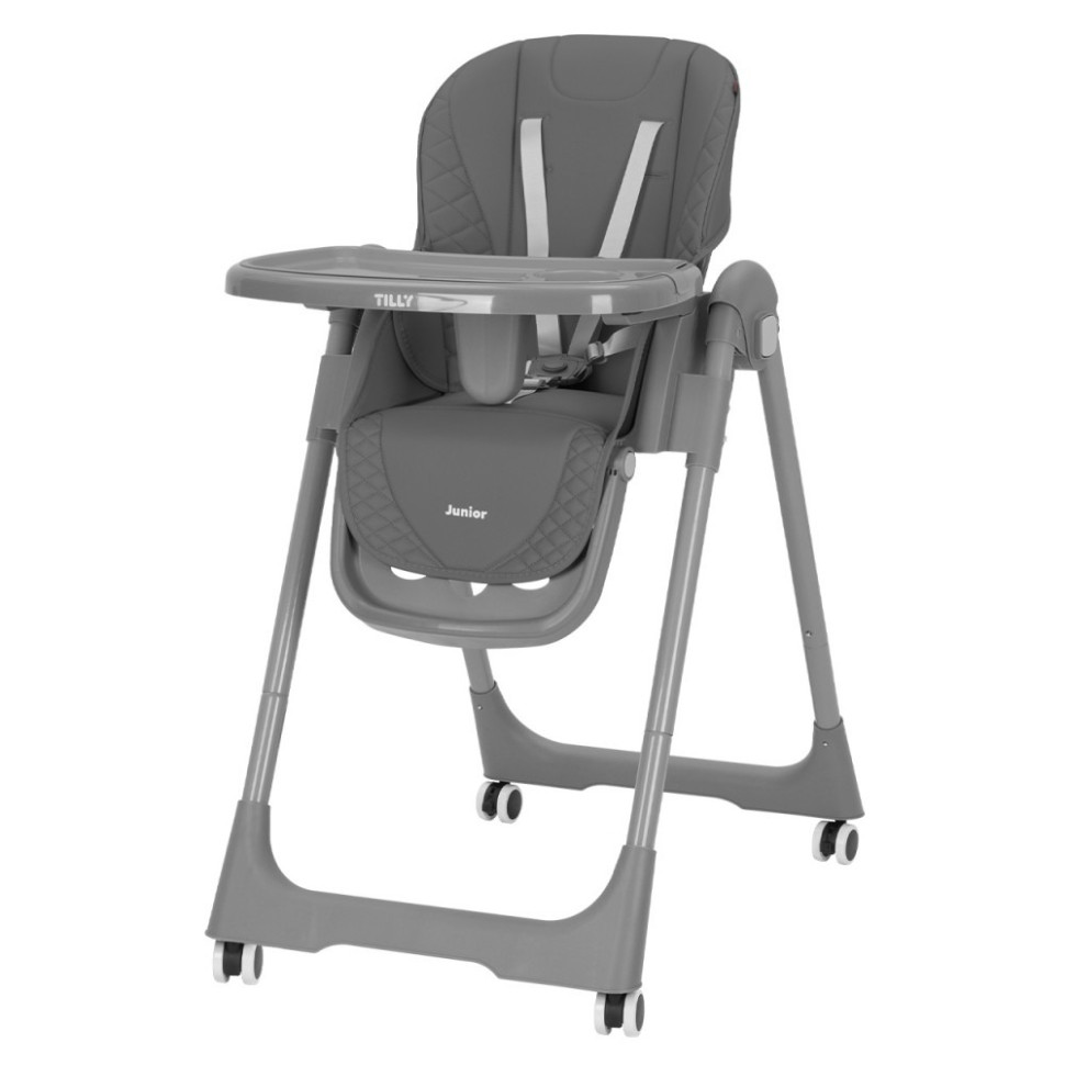 Детский стульчик для кормления Junior Tilly T-671 Dark Grey, до 15 кг