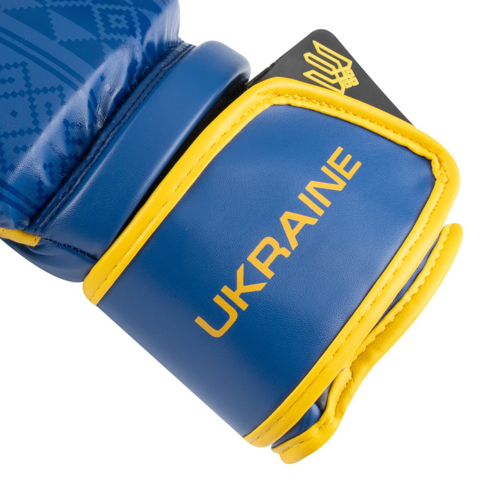 Боксерские перчатки 3021 Ukraine PowerPlay PP_3021_14oz_Blue-Yellow, Сине-желтые 14 унций