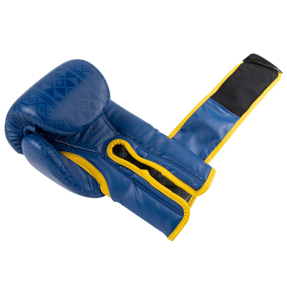 Боксерские перчатки 3021 Ukraine PowerPlay PP_3021_14oz_Blue-Yellow, Сине-желтые 14 унций