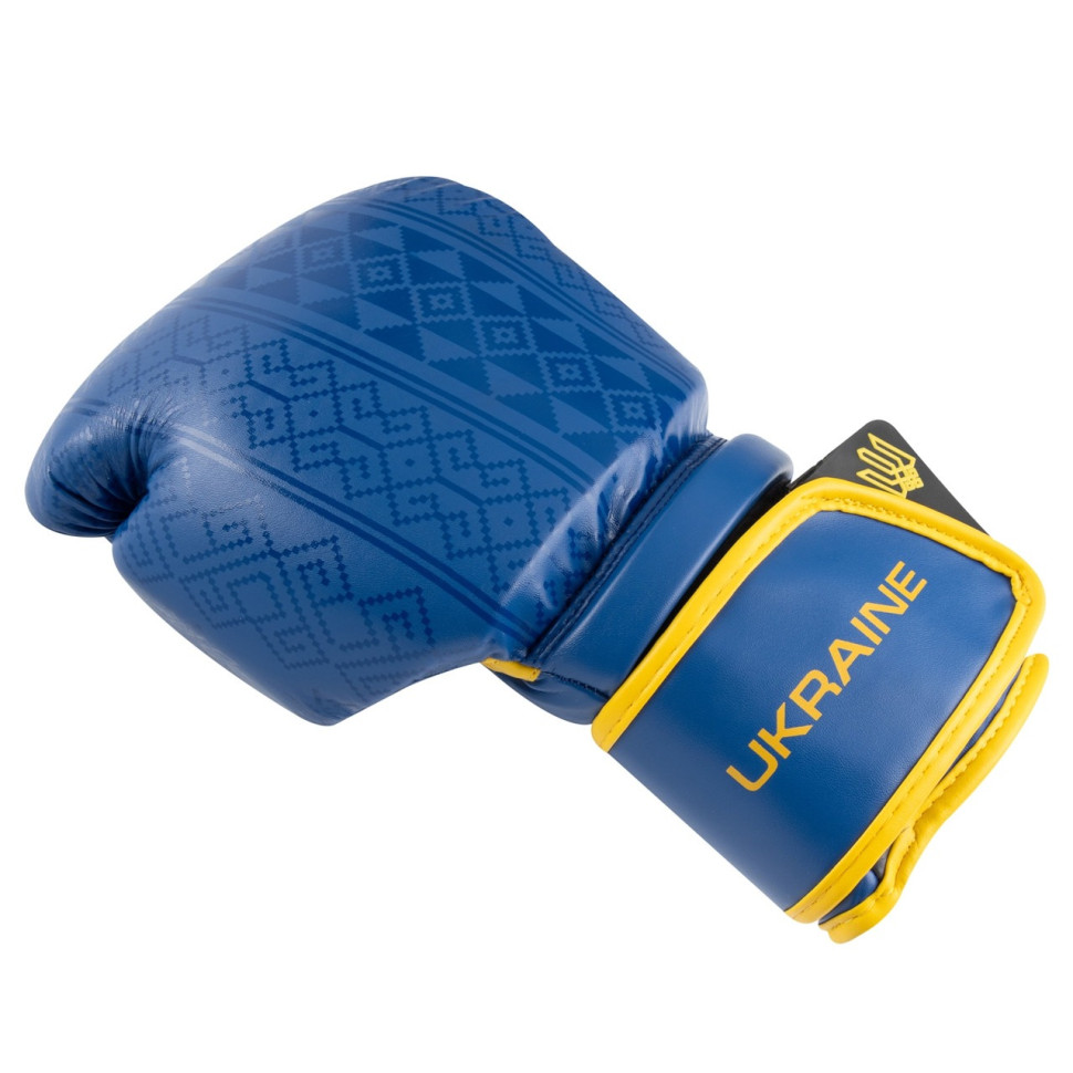Боксерские перчатки 3021 Ukraine PowerPlay PP_3021_14oz_Blue-Yellow, Сине-желтые 14 унций