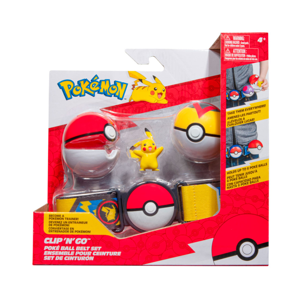 Ігровий набір Пояс з покеболами Пікачу Pokemon W14 PKW3162 пояс, 2 покеболи, ігрова фігурка