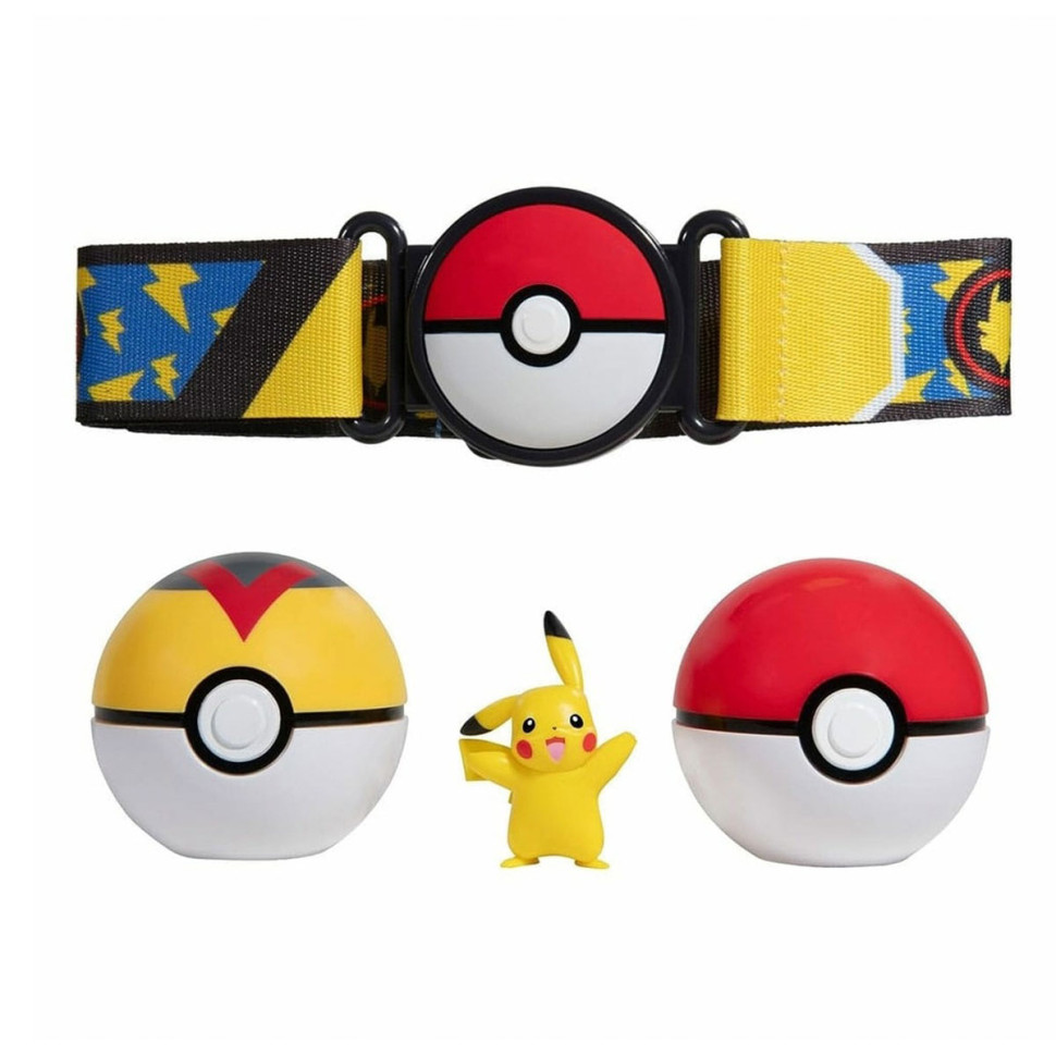 Ігровий набір Пояс з покеболами Пікачу Pokemon W14 PKW3162 пояс, 2 покеболи, ігрова фігурка