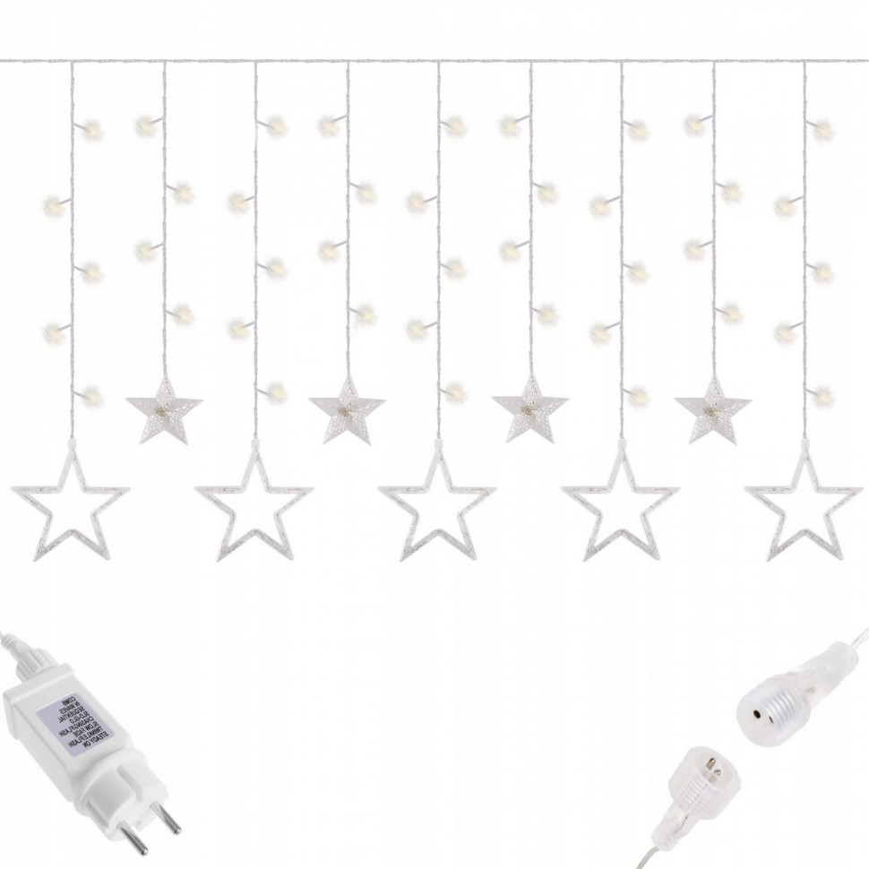 Гирлянда бахрома уличная Springos CL4010, 2 м 92 LED, Warm White