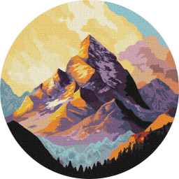 Картина за номерами "Фарби природи" ©art_selena_ua Ідейка KHO-R1016 діаметр 29 см