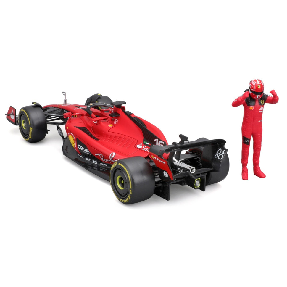 Автомодель з фігуркою FERRARI SF-23 Bburago 18-26809 масштаб 1:24