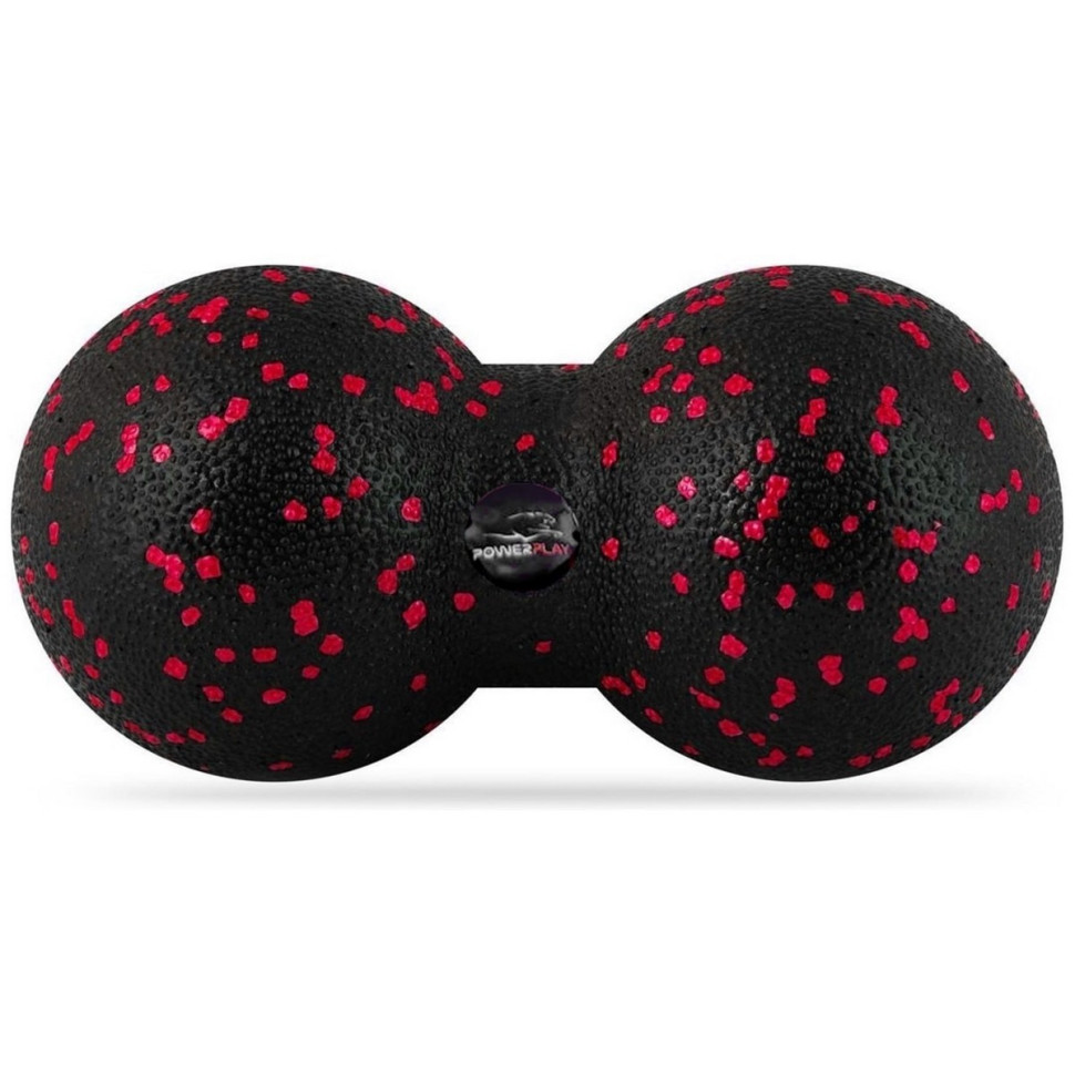 Набір м'ячів для масажу та йоги PowerPlay PP_4090_Red, комплект з 2 штук