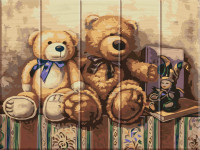 Картина по номерам по дереву Art Story "Медвежата" ASW020