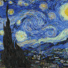 Картина за номерами. Rainbow Art "Зоряна ніч. Ван Гог" GX4756-RA 