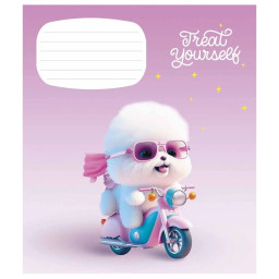 Тетрадь ученическая «Cute little animals» Школярик 012-3333C-3 в косую линию, 12 листов