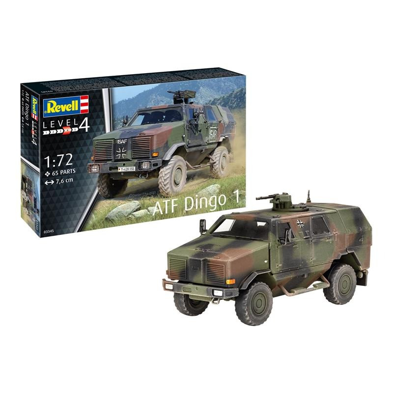 Сборная модель Бронеавтомобиль ATF Dingo Revell RVL-03345 уровень 4, масштаб 1:72