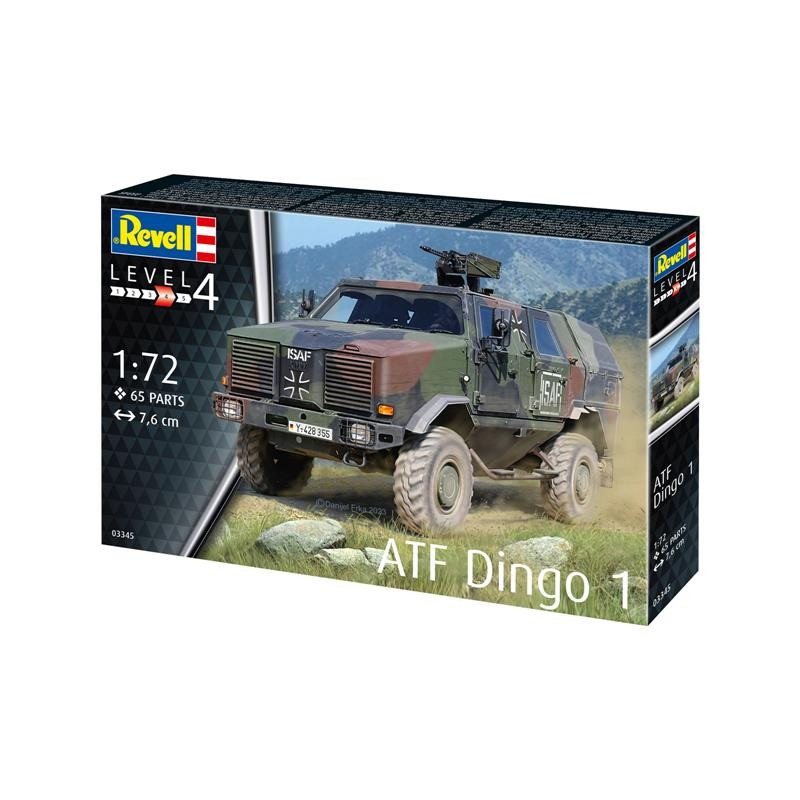 Сборная модель Бронеавтомобиль ATF Dingo Revell RVL-03345 уровень 4, масштаб 1:72