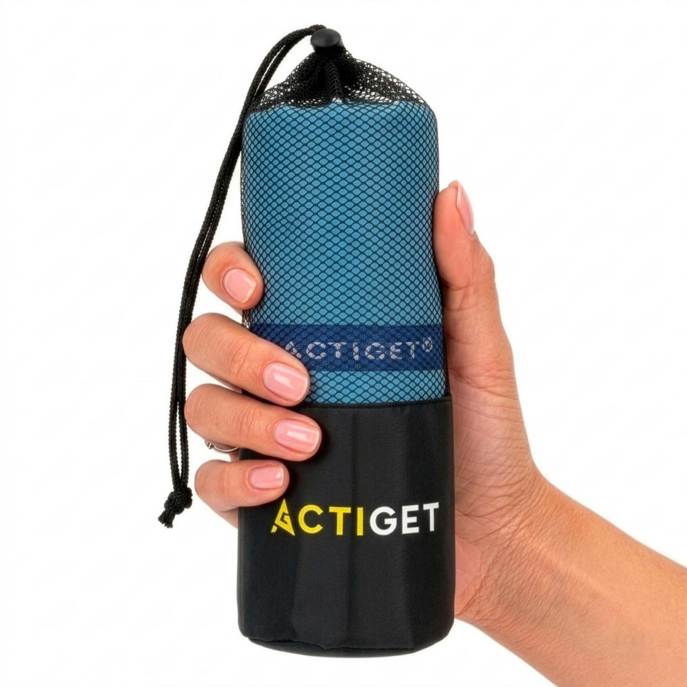Рушник спортивний Actiget ACT0193 Sky Blue, з мікрофібри 180x100 см