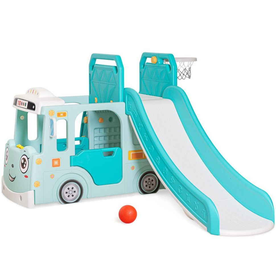 Дитячий комплекс Trailer Mealux KD-B09 Green баскетбольне кільце