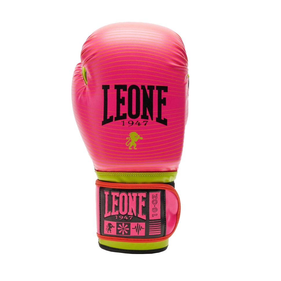 Боксерські рукавиці GN313 WAVES Leone GN313_Fuxia_12oz 12 унцій (капа в комплекті)
