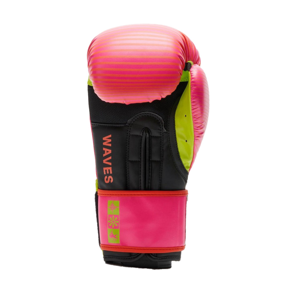 Боксерські рукавиці GN313 WAVES Leone GN313_Fuxia_12oz 12 унцій (капа в комплекті)