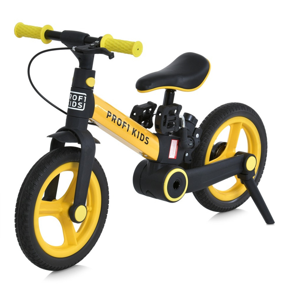 Велосипед-трансформер 3 в 1 PROF1 KIDS MB 1021-7, 12 дюймів, жовтий