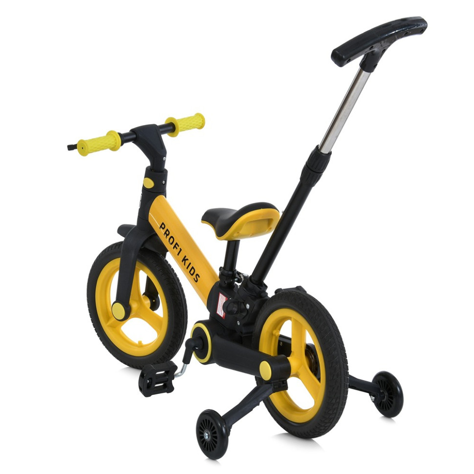 Велосипед-трансформер 3 в 1 PROF1 KIDS MB 1021-7, 12 дюймів, жовтий