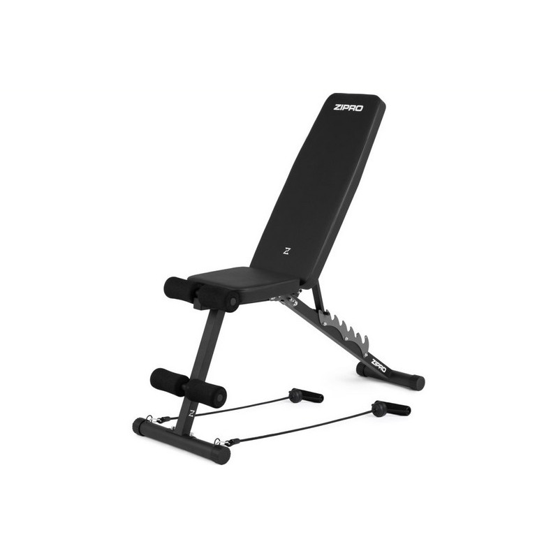 Скамья с эспандерами Tempo Zipro 5902659842824 регулируемая