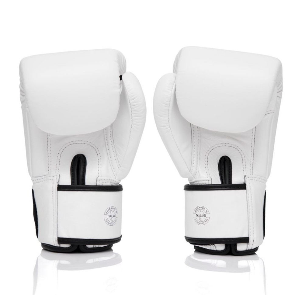 Боксерські рукавиці BGV1-ONE Fairtex BGV1-ONE_14oz_White 14 унцій (бинти в комплекті)