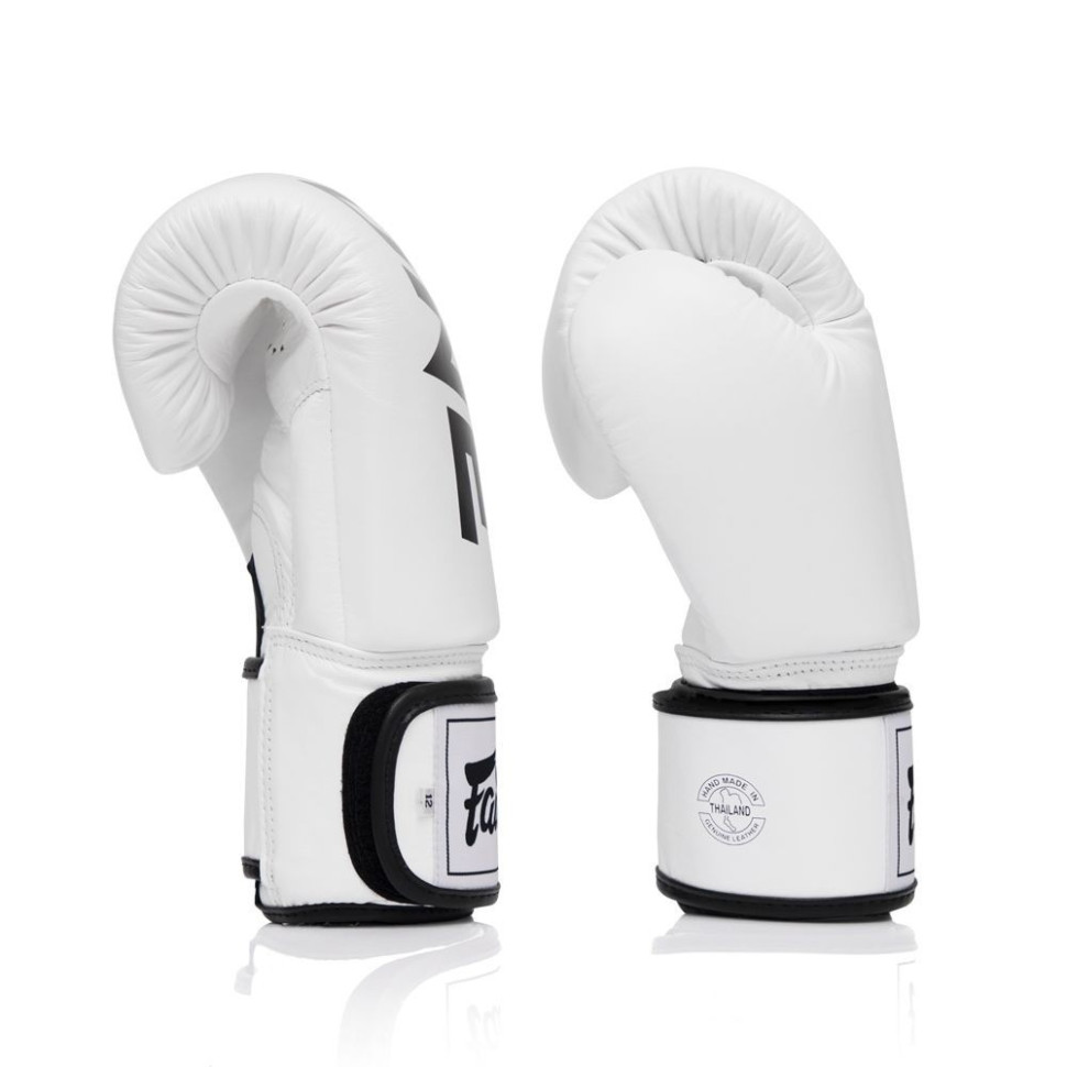 Боксерські рукавиці BGV1-ONE Fairtex BGV1-ONE_14oz_White 14 унцій (бинти в комплекті)