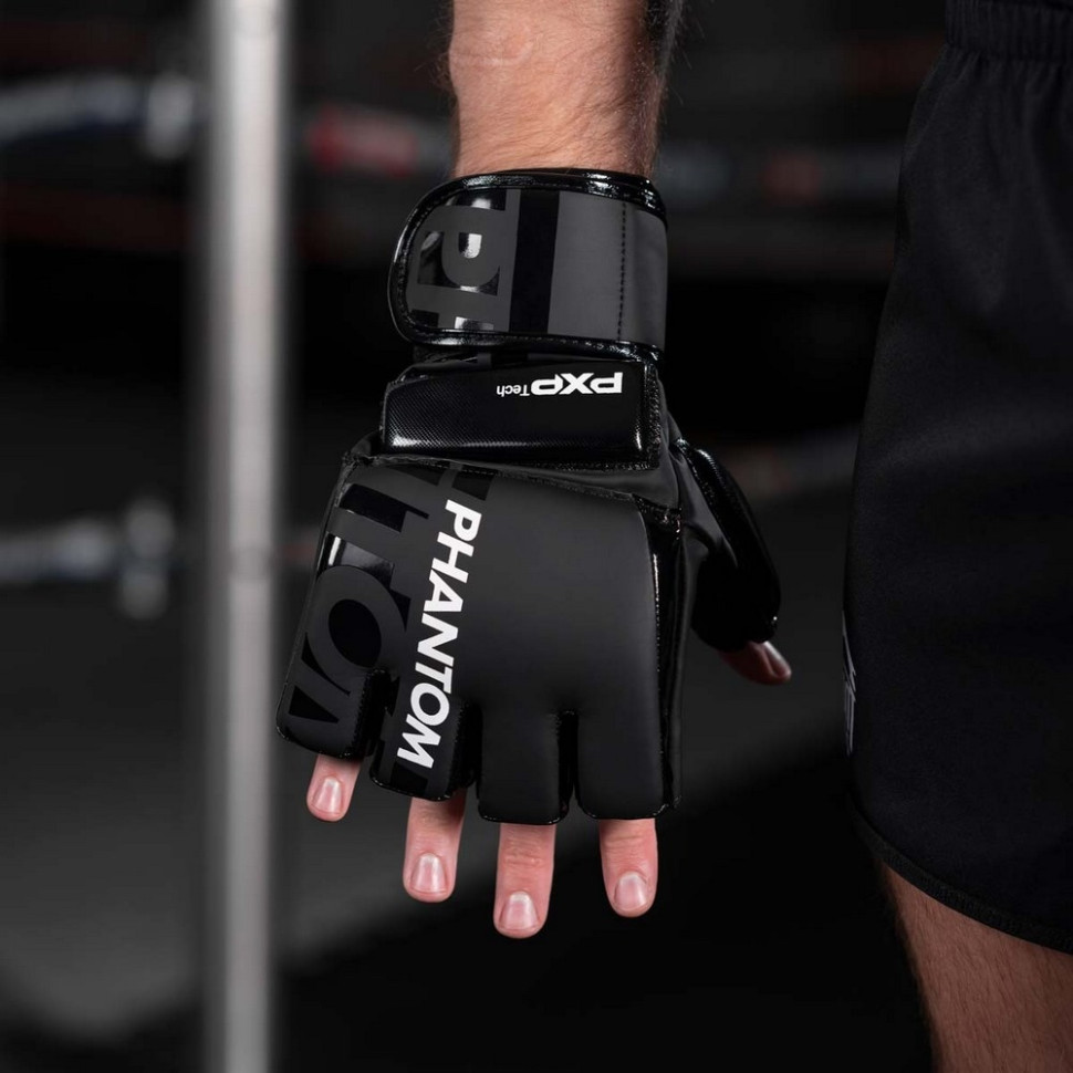 Перчатки для ММА APEX Hybrid Phantom PHMMAG2022-SM, Black, S/M