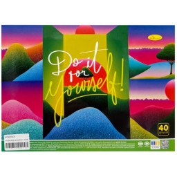 Альбом для рисования Апельсин АП-0310-3, 40 листов, пружина сбоку Альбом для рисования Апельсин АП-0310-3, 40 листов, пружина сбоку