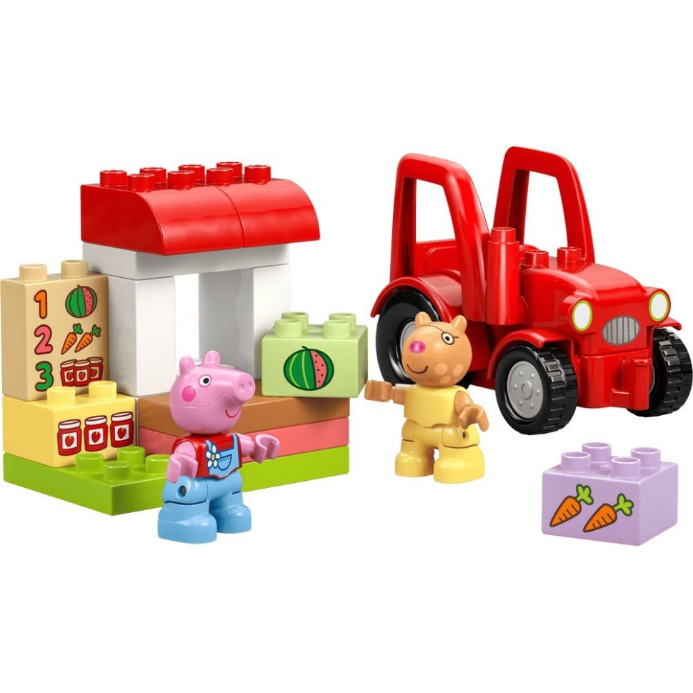 Конструктор Трактор і ринок LEGO DUPLO 10468, 18 деталей