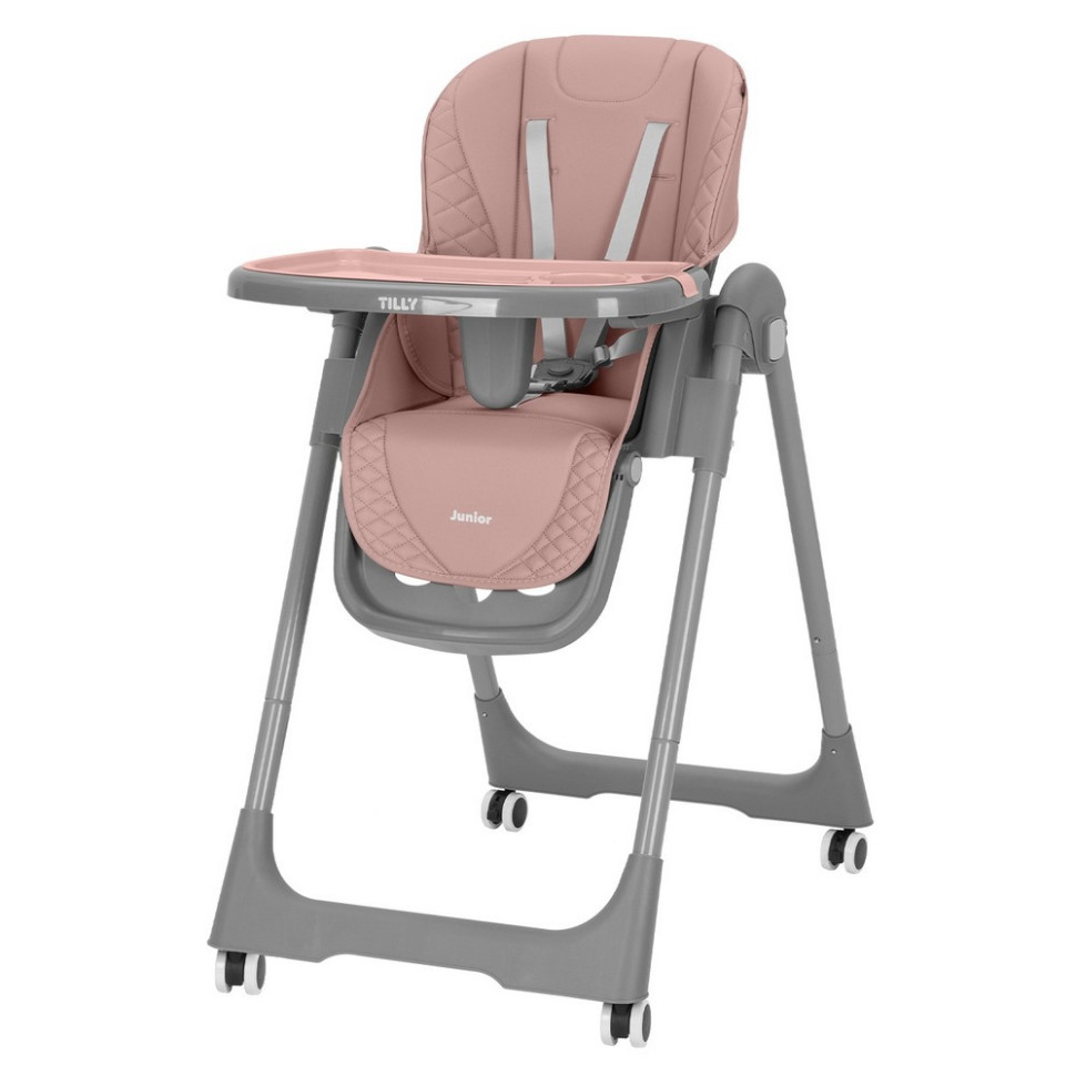 Детский стульчик для кормления Junior Tilly T-671 Dark Pink, до 15 кг
