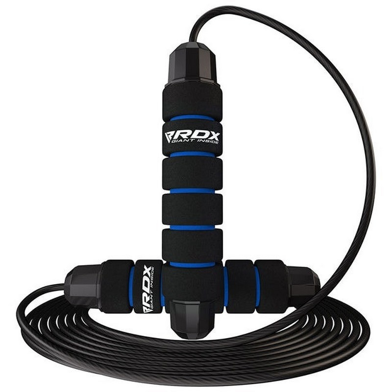 Скакалка скоростная SKIPPING ROPE STEEL COATED CABLE W1 RDX Inc Limited SRF-W1U-10.3FT, Blue