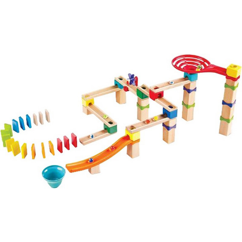 Конструктор-лабиринт Marble Run Гоночная трасса Hape E1101 81 элемент