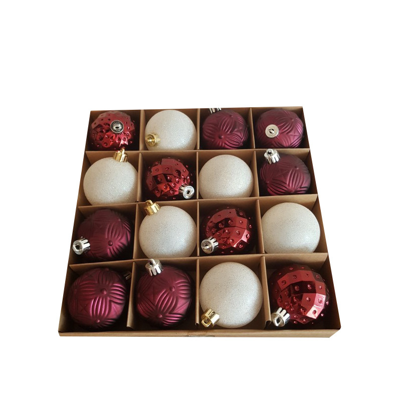 Набір ялинкових прикрас Chomik 5900779853140_3, 16 штук Ø 6 см