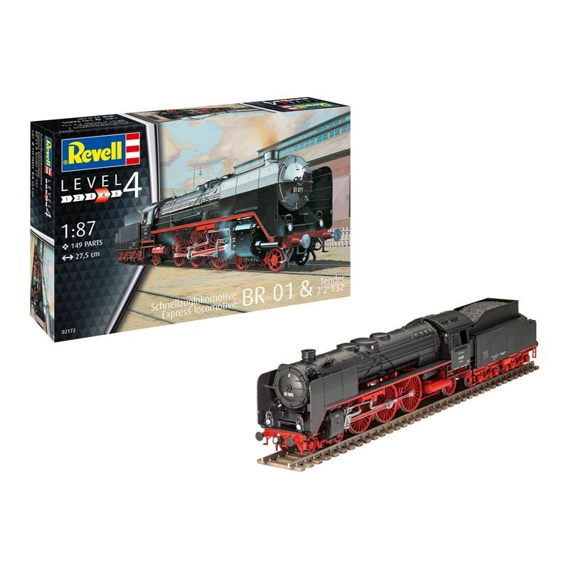 Сборная модель Экспресс локомотив BR01 2'2 T32 Revell RVL-02172 уровень 4, масштаб 1:87