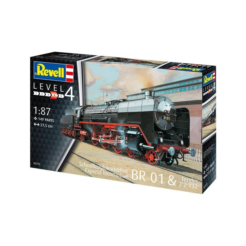 Сборная модель Экспресс локомотив BR01 2'2 T32 Revell RVL-02172 уровень 4, масштаб 1:87
