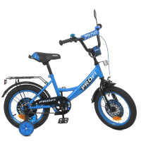 Велосипед дитячий PROF1 Y1444-1 14 дюймів, синій