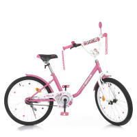 Велосипед дитячий PROF1 Y2081 20 дюймів, рожевий