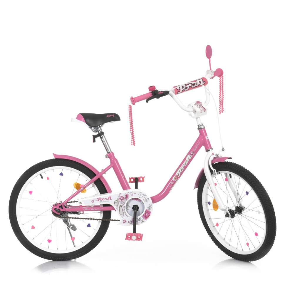 Велосипед дитячий PROF1 Y2081 20 дюймів, рожевий по цене 4 031 грн.