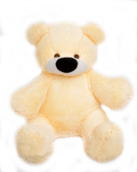 Плюшева іграшка Ведмідь Аліна Бублик 95 см персиковий Б№2,5-пер